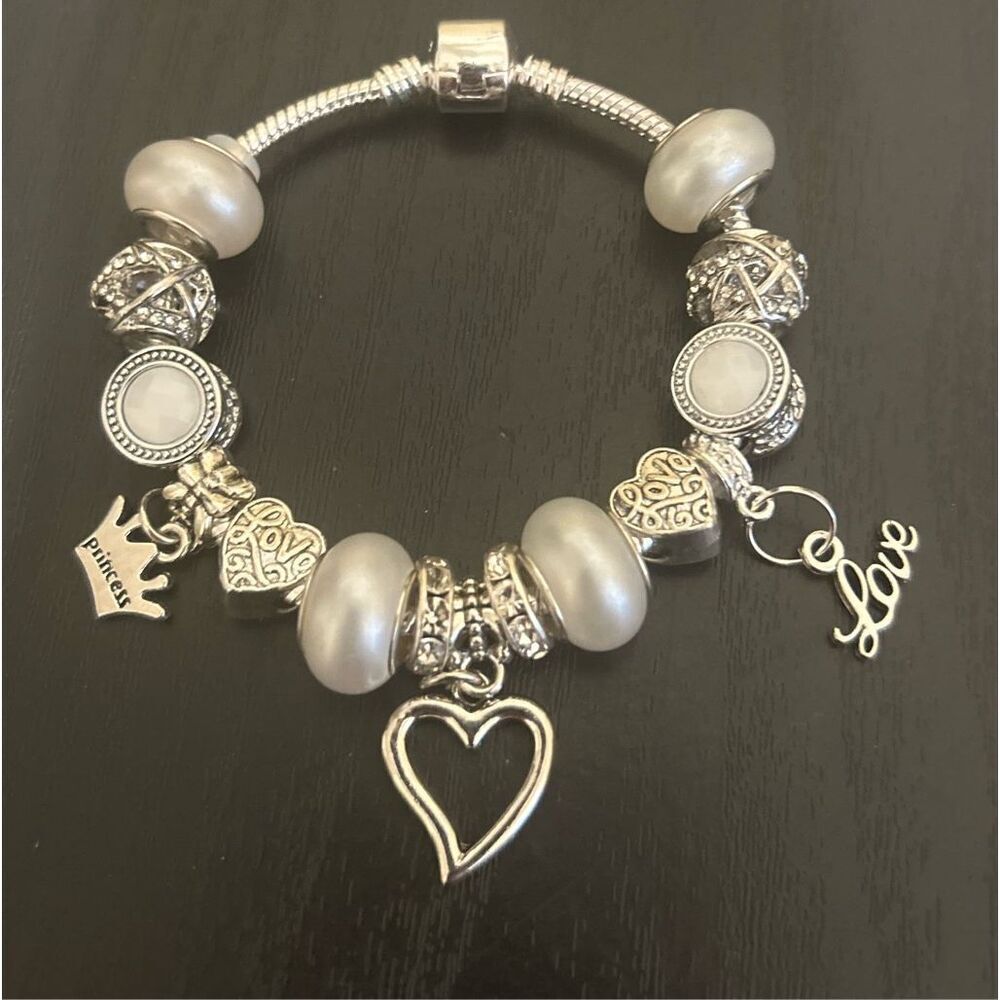 Princess Heart Charm Bracelet